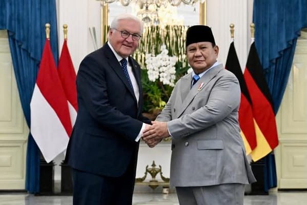 Presiden Prabowo Sambut Kunjungan Kenegaraan Presiden Jerman Frank-Walter Steinmeier di Istana Merdeka