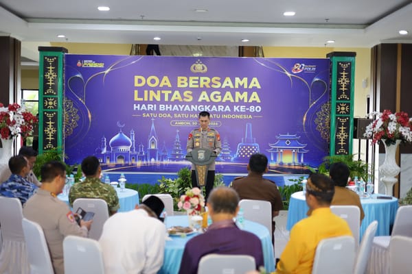 Jelang Hari Bhayangkara ke-80, Polda Maluku Satukan Tokoh Lintas Agama Gaungkan Persatuan Indonesia
