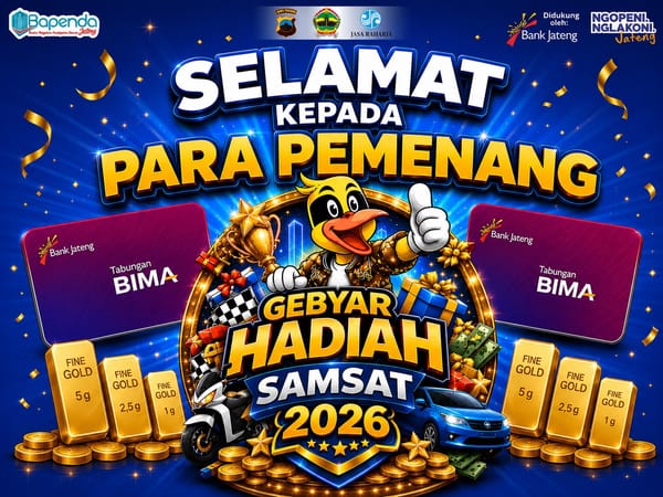 Suyadi Memperoleh Peruntungan Utama Gebyar Hadiah Samsat Periode I