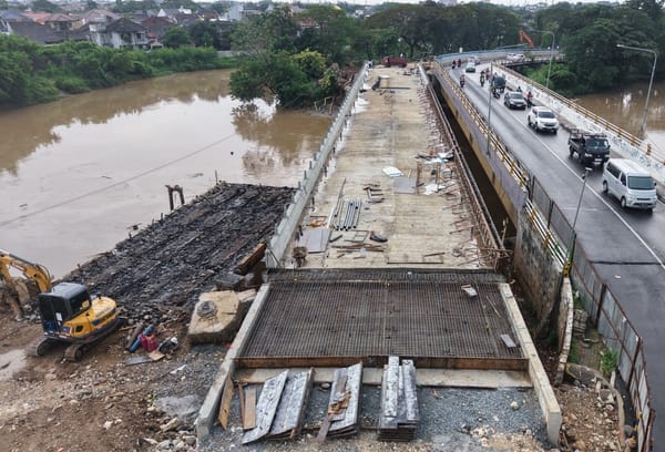 Pulihkan Konektifitas di Bekasi Progres Jembatan Kemang Pratama Capai 92 Persen
