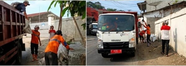 Dalam Rangkaian Hari Lingkungan DHL Gelar Operasi Bersih Angkut Sampah
