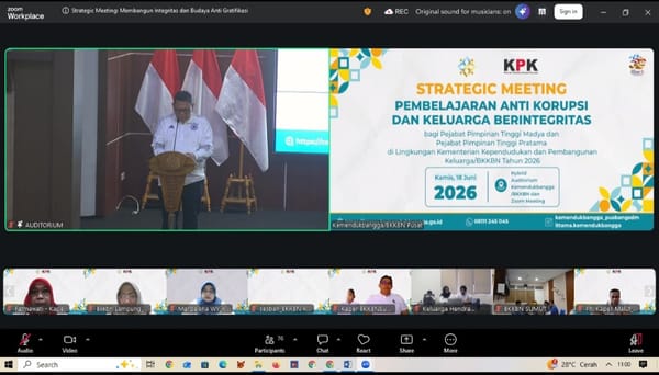 Kemendukbangga/BKKBN RI Gelar Strategic Meeting Anti Korupsi : Libatkan Keluarga Pejabat, Tekankan Integritas dari Rumah