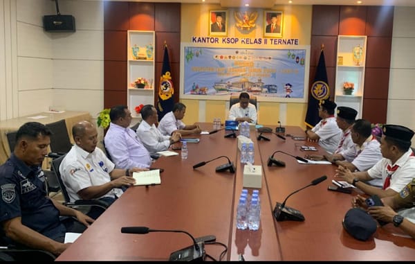 Kwarda Pramuka Malut Koordinasi Dengan KSOP dan Pelni Ternate Guna Persiapan Keberangkatan Kontingen Jamnas