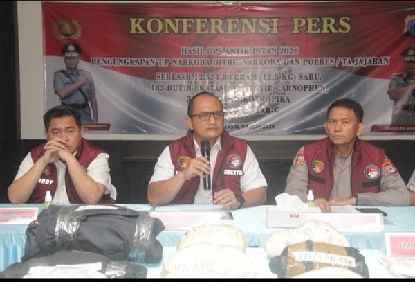 Polda Kalsel Gulung Jaringan Narkoba Internasional Fredy Pratama dalam Operasi Antik Intan 2026