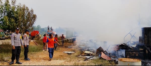 Mes 9 Kamar dan 1 Gudang PT BBP di Upau Terbakar, Kerugian Ditaksir Rp420 Juta