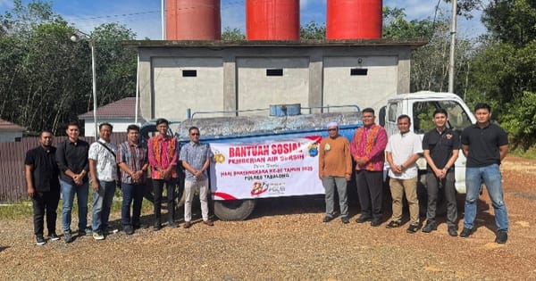 Hari Bhayangkara ke-80, Polres Tabalong Salurkan 4.000 Liter Air Bersih ke Warga