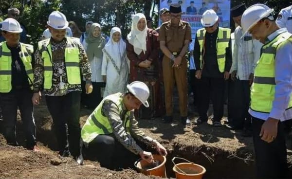 Gedung Baru MIN 2 Sawahlunto Mulai Dibangun, Riyanda Putra: Pendidikan Adalah Investasi Masa Depan Daerah