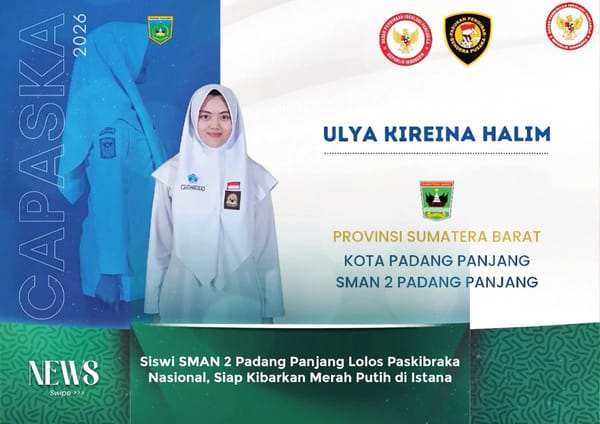 Siswi SMAN 2 Padang Panjang Lolos Paskibraka Nasional 2026, Siap Kibarkan Merah Putih di Istana Negara