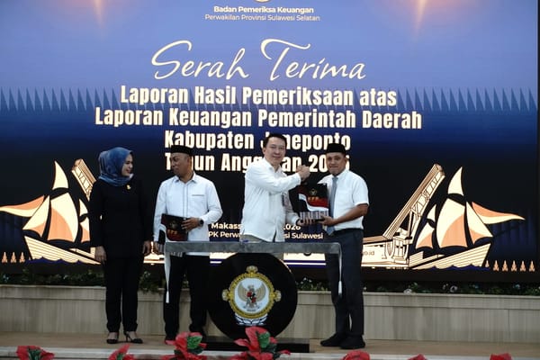 Jeneponto kembali raih WTP Bupati Paris Yasir : Bukti komitmen tata kelola keuangan yang transparan.