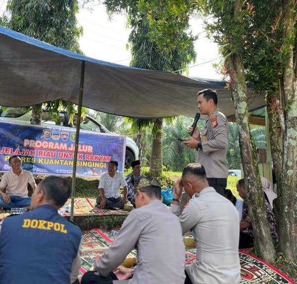 Kapolres Kuansing Ajak Masyarakat Jauhi Narkoba dan Manfaatkan Layanan 110 Melalui Program JALUR