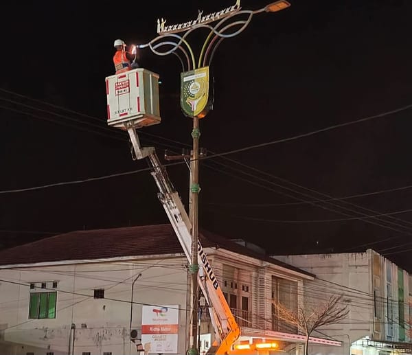 Jelang MTQ Riau ke- 44, Pemkab Kuansing Gesa Perbaiki Lampu Jalan