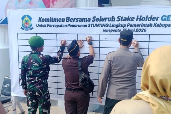 Kasdim 1425/Jeneponto hadiri Apel Siaga,Wujudkan Kolaborasi Kuat dalam Penguatan Data Stunting