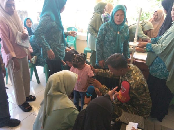 Babinsa Jajaran Kodim 1425/ Jeneponto Perkuat Basis Data Balita Percepatan Penanganan Stunting