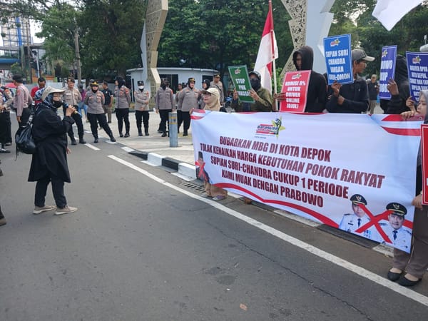 BaraNusa Unjuk Rasa di Balai Kota Depok, Desak Hentikan MBG hingga Kritik Kinerja Pemkot dan DPRD
