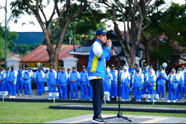 Bupati Jeneponto lepas kontingen Porsenijar PGRI 2026,Targetkan Prestasi dan Junjung Sportivitas