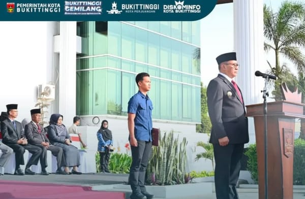 Pemko Bukittinggi Gelar Upacara Bendera Peringati Hari Lahir Pancasila 2026
