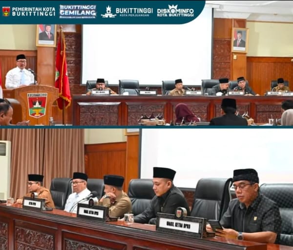Wali Kota Bukittinggi Jawab Pandangan Fraksi Terkait Pertanggungjawaban Pelaksanaan APBD 2025