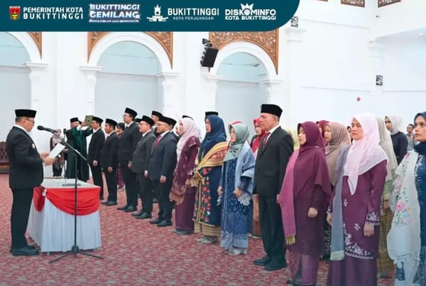 Wako Ramlan Lantik 3 Pejabat Pimpinan Tinggi Pratama dan 42 Pejabat Fungsional