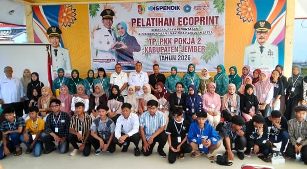 Dispendik Jember Gelar Pelatihan Ecoprint Untuk Menekan Angka Anak Tidak Sekolah