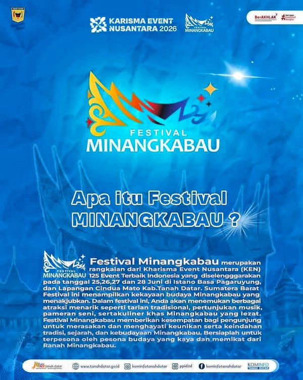 Festival Minangkabau 2026 Segera Digelar, Tanah Datar Tampilkan Kekayaan Budaya Ranah Minang dalam Ajang KEN