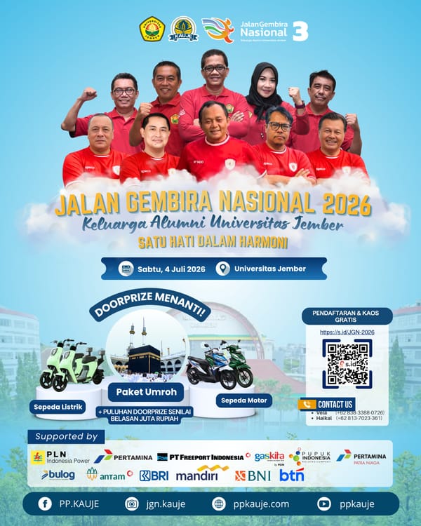 KAUJE FEST 2026 Akan Libatkan Ribuan Alumni Universitas Jember se Indonesia