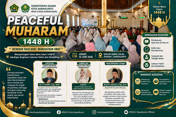 GTK MTsN 2 Sawahlunto Ikuti Peaceful Muharam 1448 H, Perkuat Nilai Keislaman dan Kepedulian Sosial