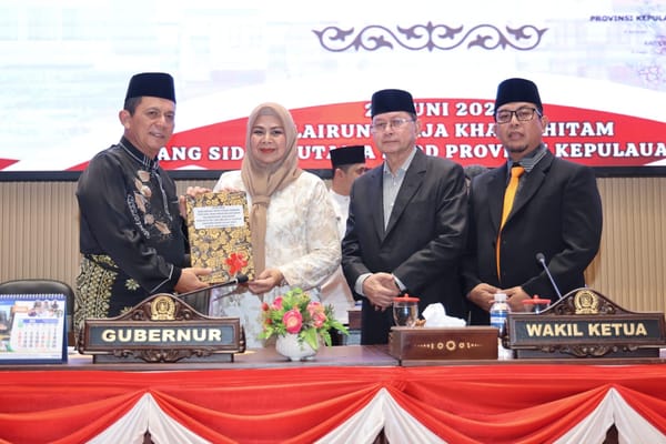 Gubernur Kepri Sampaikan Ranperda Pertanggungjawaban Laporan Pelaksanaan APBD tahun 2025