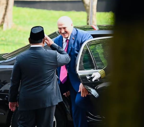Presiden Prabowo Sambut Kunjungan Kenegaraan Presiden Belarus Aleksandr Lukashenko di Istana Merdeka