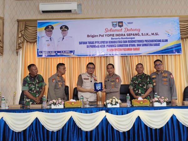 Terima Kunjungan Satgas Nasional, Sekda Doddy Paparkan Jalan Provinsi Pasbar-Pasaman Masih Darurat Pascabencana