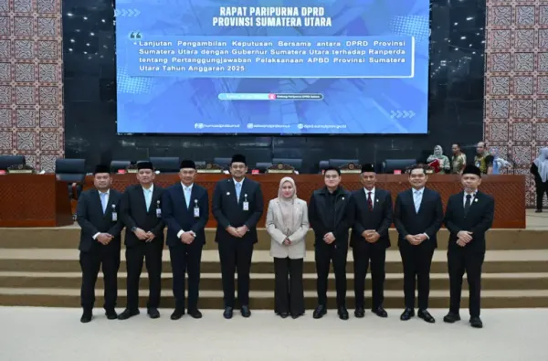 Gubernur Bobby Nasution dan DPRD Sumut Sepakati Ranperda Pertanggungjawaban APBD 2025