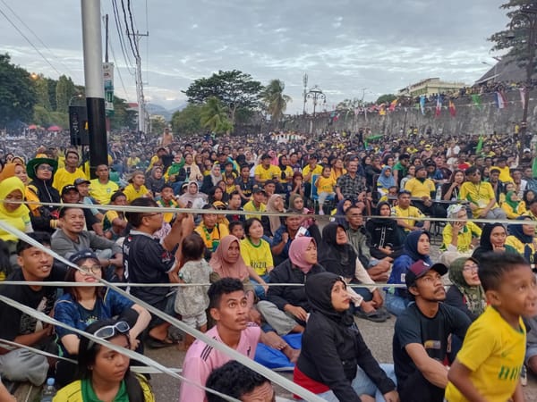 Saat Ternate Ikut Berdebar Bersama Piala Dunia