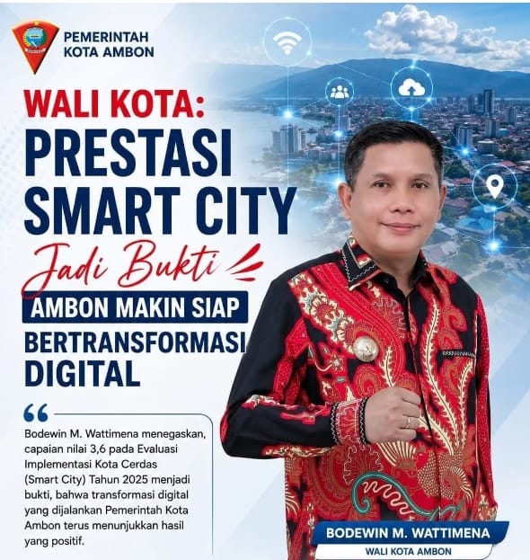 Wali Kota: "Prestasi Smart City Jadi Bukti Ambon Makin Siap Bertransformasi Digital"