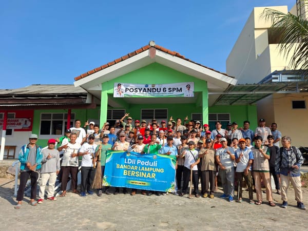 Sukseskan Program Gerakan Indonesia Asri, PC LDII Tanjung Karang Barat  Lakukan Korve