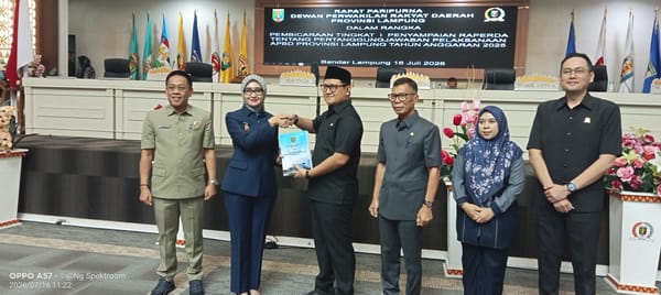 Wagub Jihan Nurlela Sampaikan Raperda Tentang Pertanggungjawaban Pelaksanaan APBD 2025