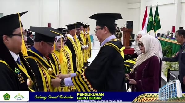 UIN Raden Intan Lampung Kukuhkan 16 Guru Besar, Momentum Penting Bagi  Pendidikan Tinggi di Lampung