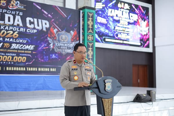 Polda Maluku Gelar Kapolda Cup Road to Kapolri Cup 2026, Wakapolda: Cetak Talenta Digital Berprestasi dan Berintegritas