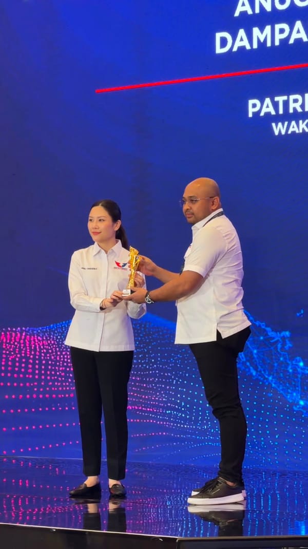 Patrick Moenandar, Meraih Anugerah Legislator Partai Perindo 2026 Pada Kategori Dampak Sosial Terbesar.