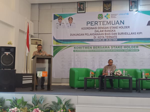 Kabid P2P Dinkes Malut Harap Dukungan Stakeholder Sangat Dibutuhkan Dalam Pelaksanaan Imunisasi BIAS