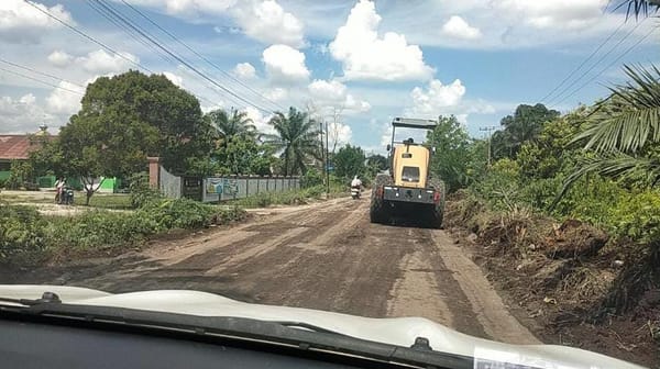 Penantian Bertahun-tahun Berbuah Aspal, Jalan AMD Petuk Katimpun Mulai Dikerjakan