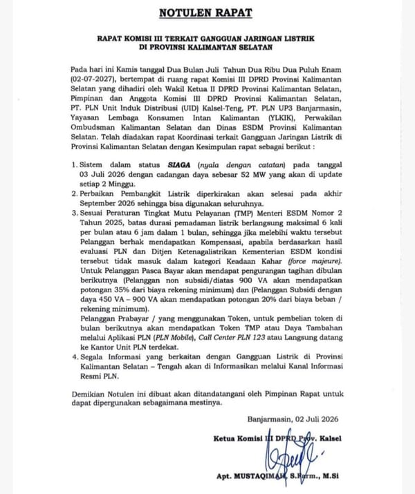Pazri Kritik Hasil Rapat Komisi III DPRD Kalsel, Kompensasi Bukan Solusi