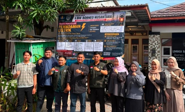 LBH Borneo Nusantara Buka Posko Pengaduan Pemadaman Listrik di Kalimantan Selatan dan Tengah