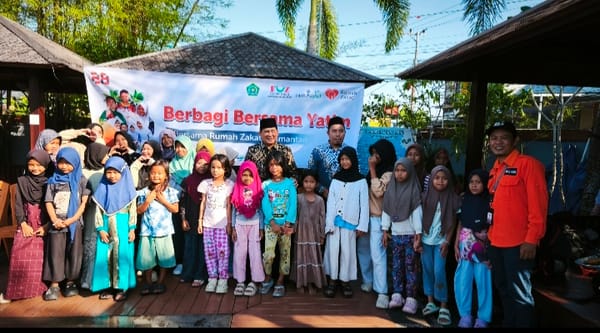 Rumah Zakat Kalimantan Selatan Ajak 50 Anak Yatim dan Dhuafa Berbagi Kebahagiaan