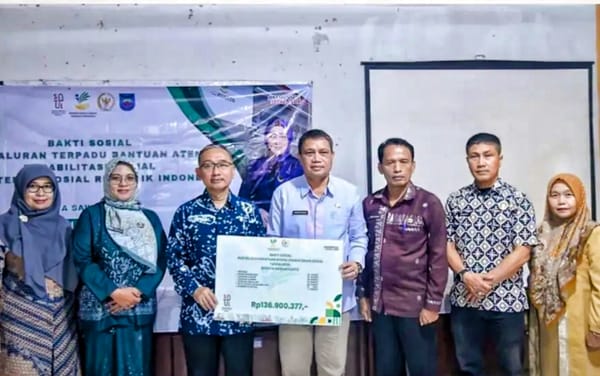 Kemensos Salurkan Bantuan ATENSI Rp136 Juta untuk 211 Warga Rentan di Sawahlunto