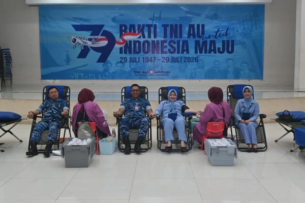 Setetes Darah untuk Negeri, Lanud Abdulrachman Saleh Wujudkan Semangat Hari Bakti TNI AU ke-79