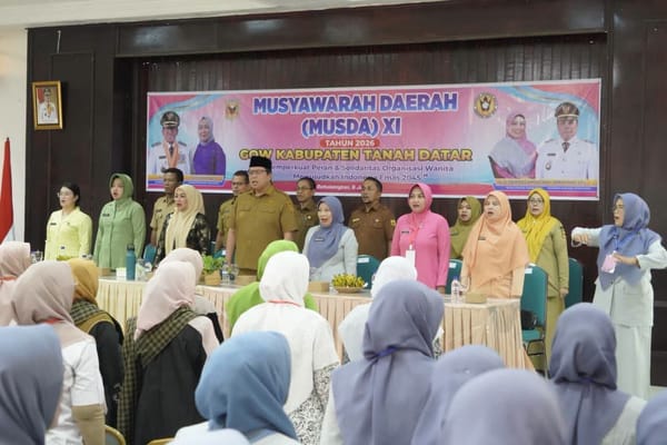 Musda GOW Tanah Datar 2026 Dibuka, Wabup Ahmad Fadly: Perempuan Harus Jadi Agen Perubahan dan Benteng Generasi Emas 2045