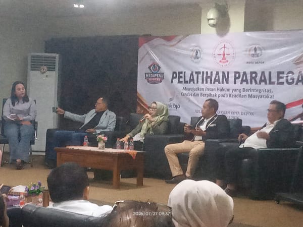 Pelatihan Paralegal di Depok Dorong Kolaborasi Meningkatkan Kesadaran Hukum Masyarakat