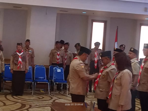 Wali Kota Lantik Kwarcab Pramuka Depok