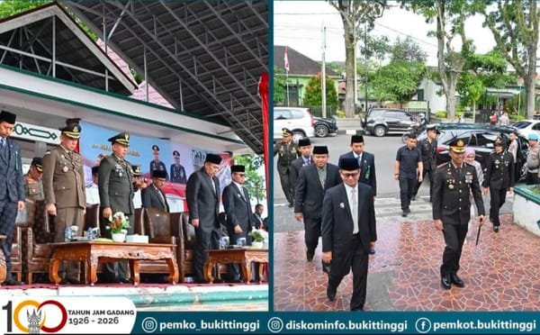 Upacara Peringatan HUT Bhayangkara Ke 80 di Bukittinggi