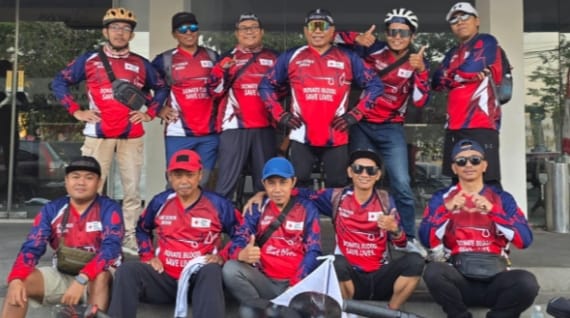 Tim Gowes UDD PMI Jember Ikuti Fun Bike HUT Bhayangkara Ke-80