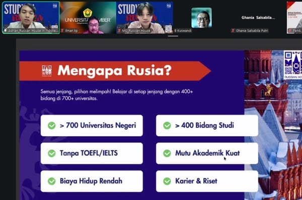 Dosen dan Mahasiswa UNEJ Berpeluang Raih Beasiswa dari Rusia, Tersedia 400 Program Studi